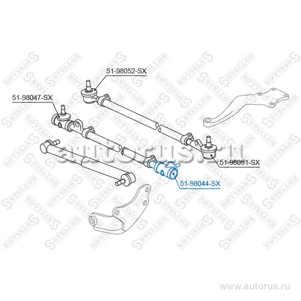 Наконечник рулевой левый Toyota Land Cr STELLOX 5198044_SX