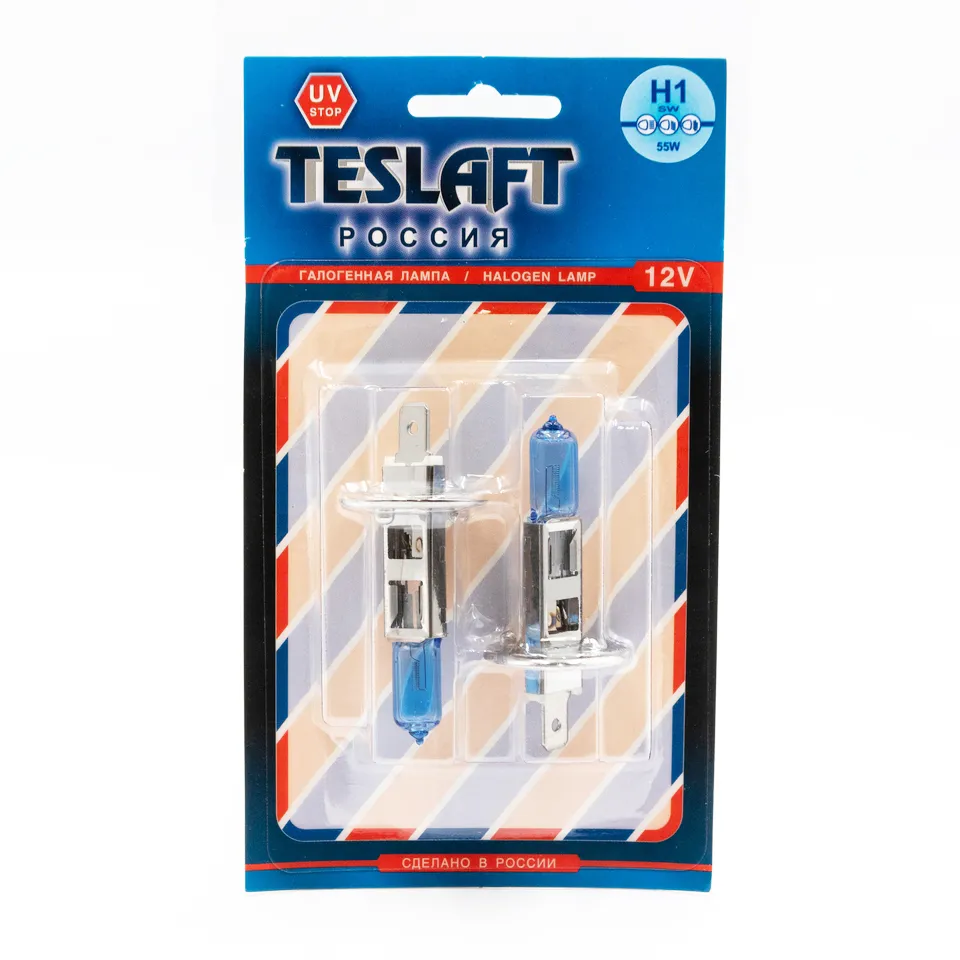 Лампа 12V H1 55W P14,5s Teslaft SW 2 шт. блистер 189696