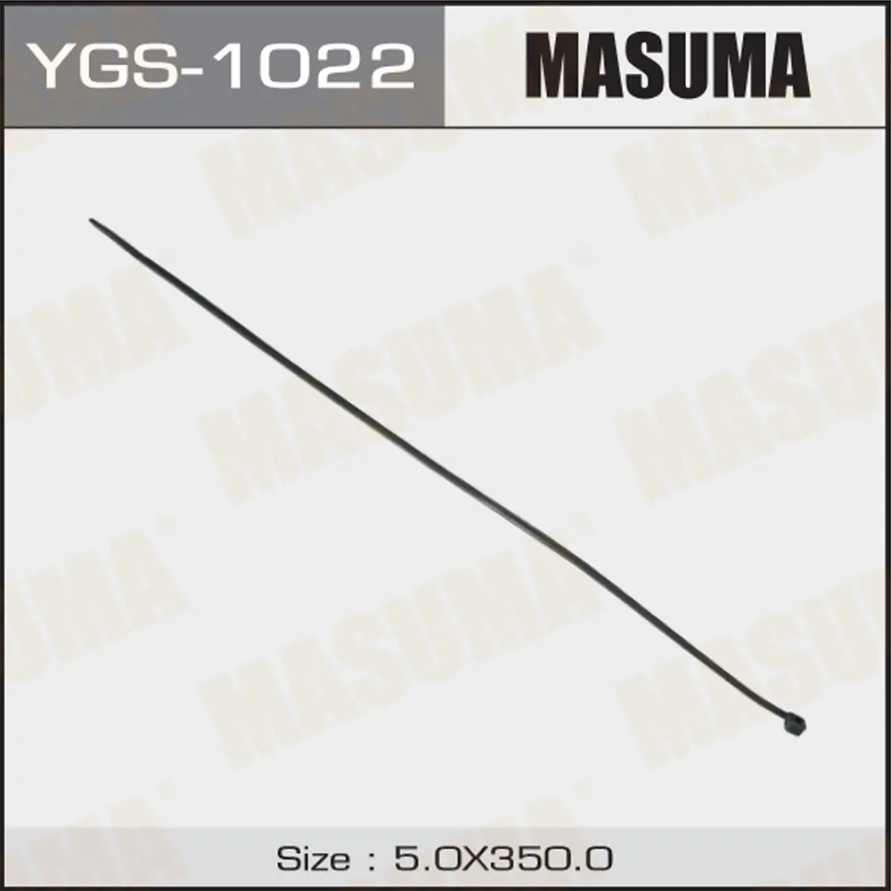 Стяжки пластиковые, хомуты черные 5х350 уп 100шт MASUMA YGS-1022