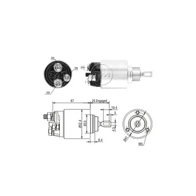 Реле втягивающее FORD TRANSIT 06- ERA ZM3381