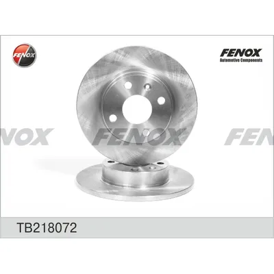 Диск тормозной задний OPEL CORSA C 00-, TIGRA TWINTOP 04- 240X10X4; FENOX TB218072
