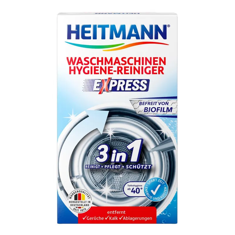 Очиститель для стиральных машин Heitmann Hygiene-Reiniger Express 250гр 1514778