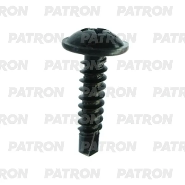 Винт металлический саморез черн под крест 4 8x38 PATRON P37-2761T