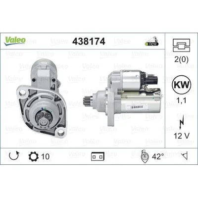 Стартер, новый VALEO 438174