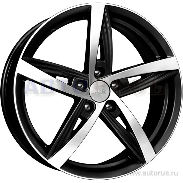 Диск литой R18 7.5J 5x108/63.35 ET55 КИК Дольче Вита (КС559) алмаз черный 12710