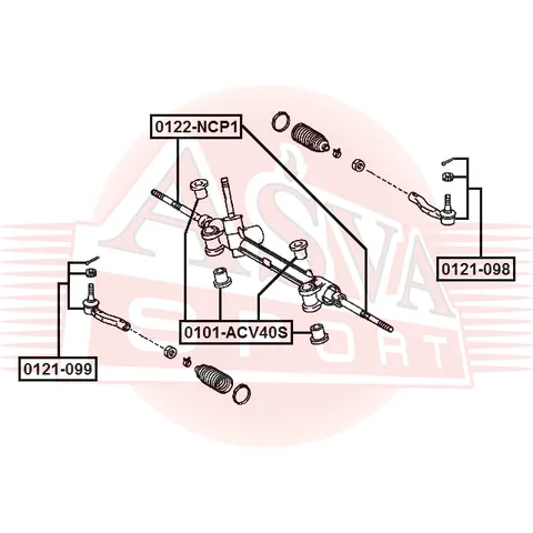 Тяга рулевая ASVA 0122-NCP1