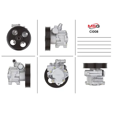 Насос гидроусилителя руля  CITROEN C5 01-04,C5 04-,C5 Break 01-04,C5 Break 04-FIAT SCUDO 07-,SCUDO ф MSG CI 008