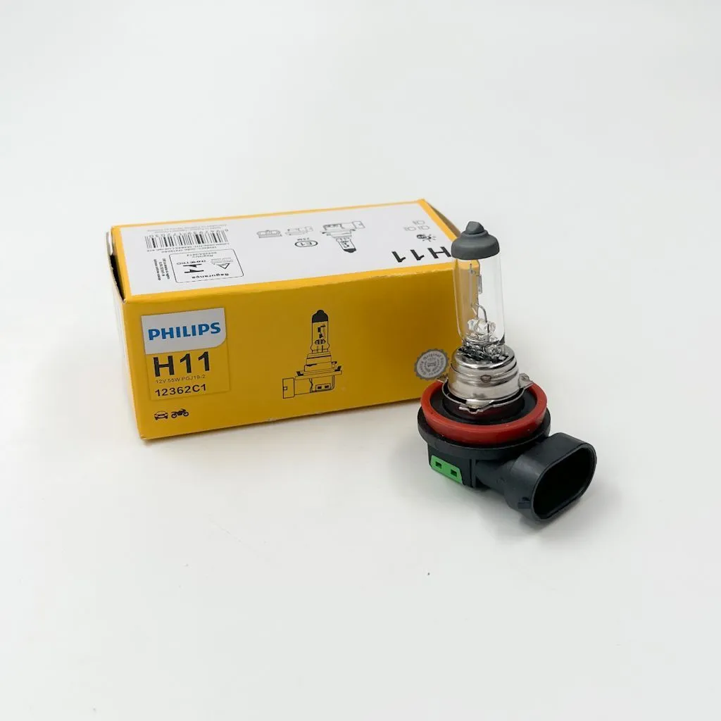 Лампа 12V H11 55W 1350lm PGJ19-2 PHILIPS Original 1 шт. картон 12362C1