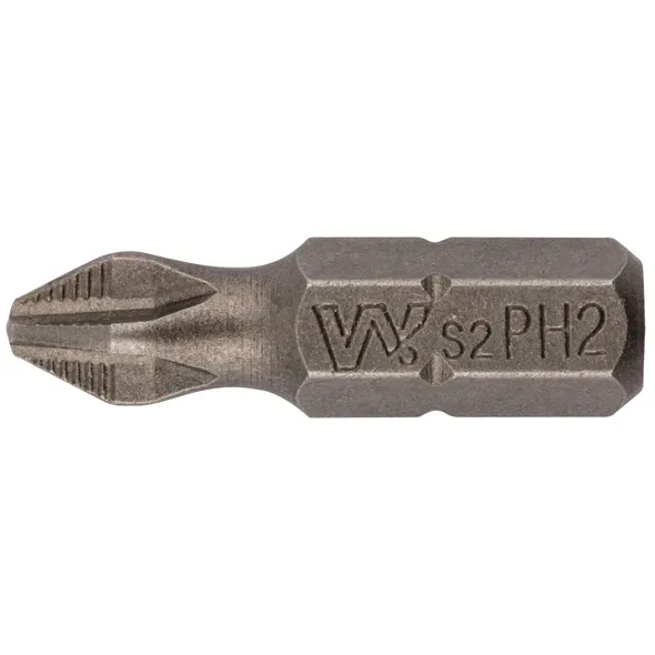 Биты WP, сталь S2, с насечкой, Профи, 25 мм PH2, 20 шт. WP 57562