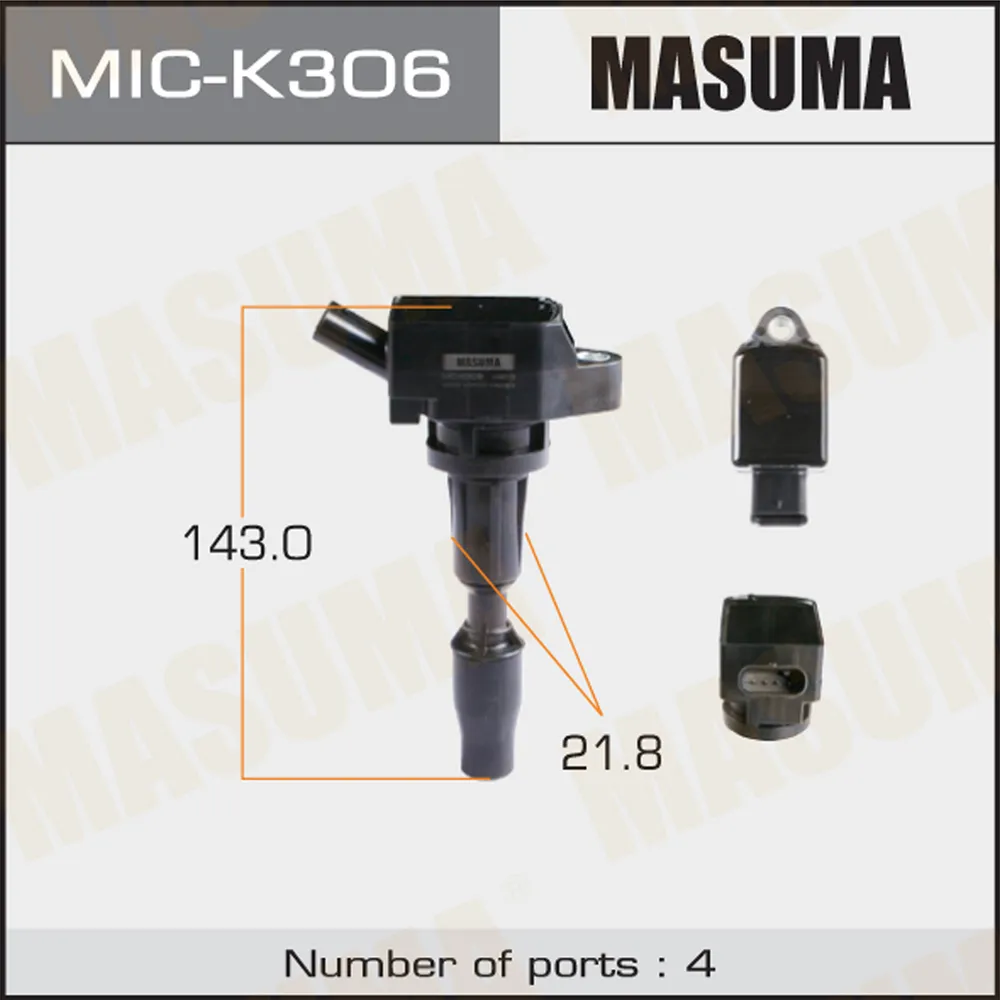 Катушка зажигания HYUNDAI SANTA FE, SONATA, OPTIMA 16 MASUMA MIC-K306