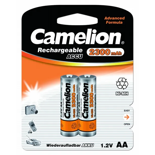 Батарейка Ni-Mh Camelion Rechargeable AA 1,2V (2 шт) NH-AA2300BP2