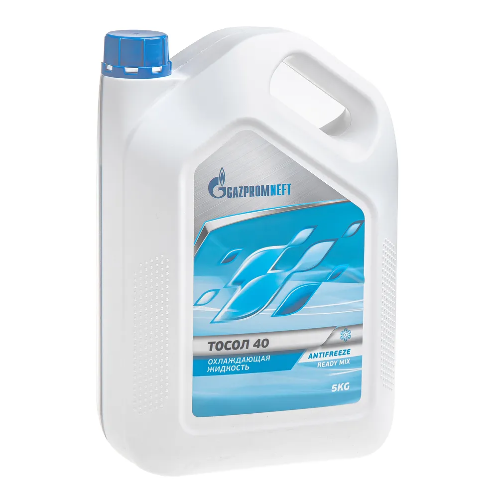 Тосол Gazpromneft 40 готовый -40C синий 5 кг 2422220110