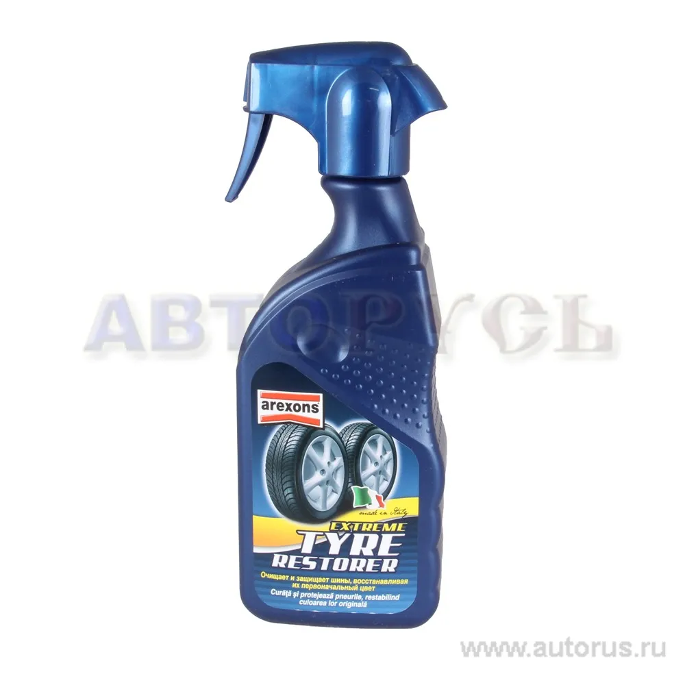 Очиститель и восстановитель шин 400 мл AREXONS Extreme Tyre Restorer. триггер-спрей . 400 мл.