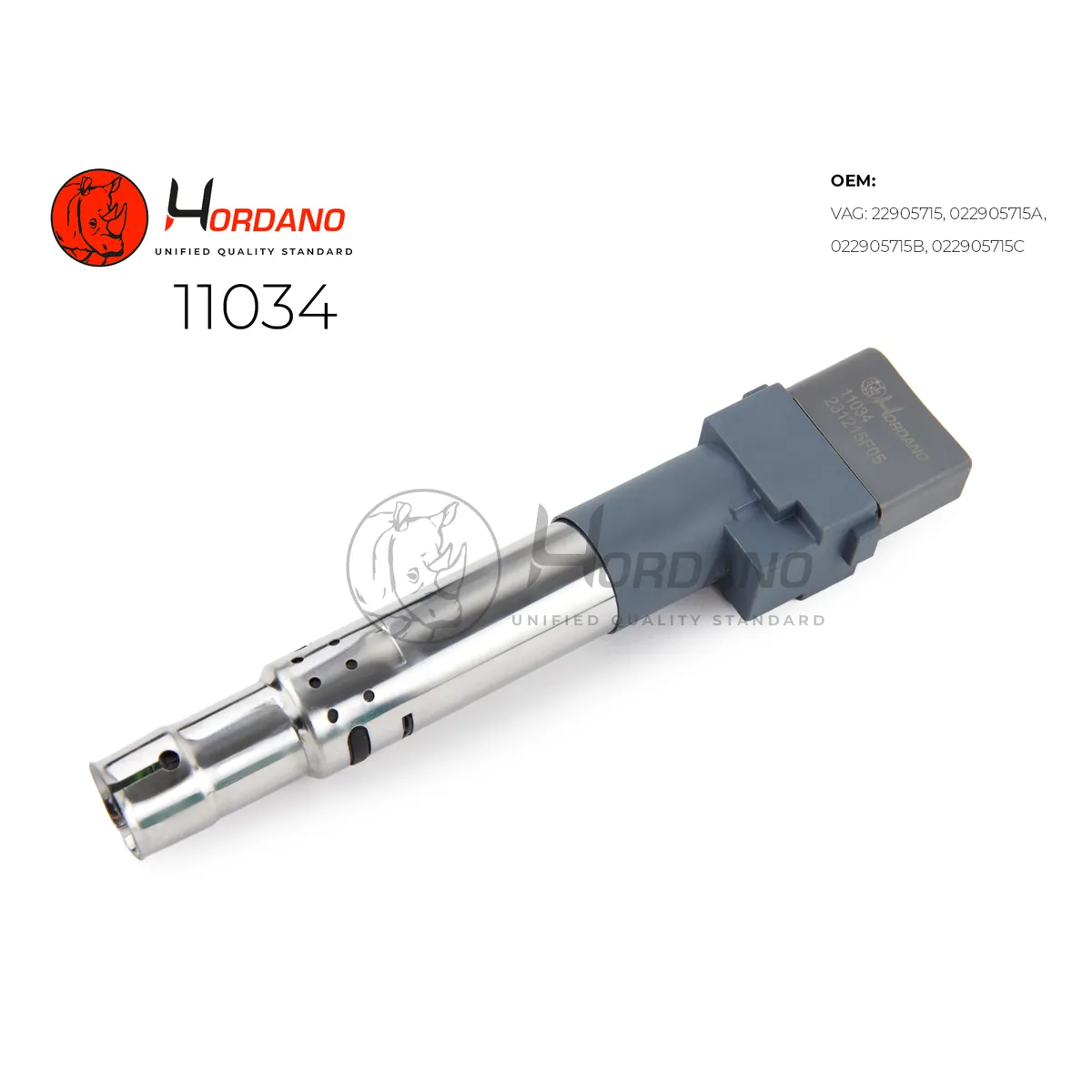 Катушка зажигания VW TOUAREG (7P5) Вездеход закрытый 04,10- 3.0 V6 F Hordano 11034
