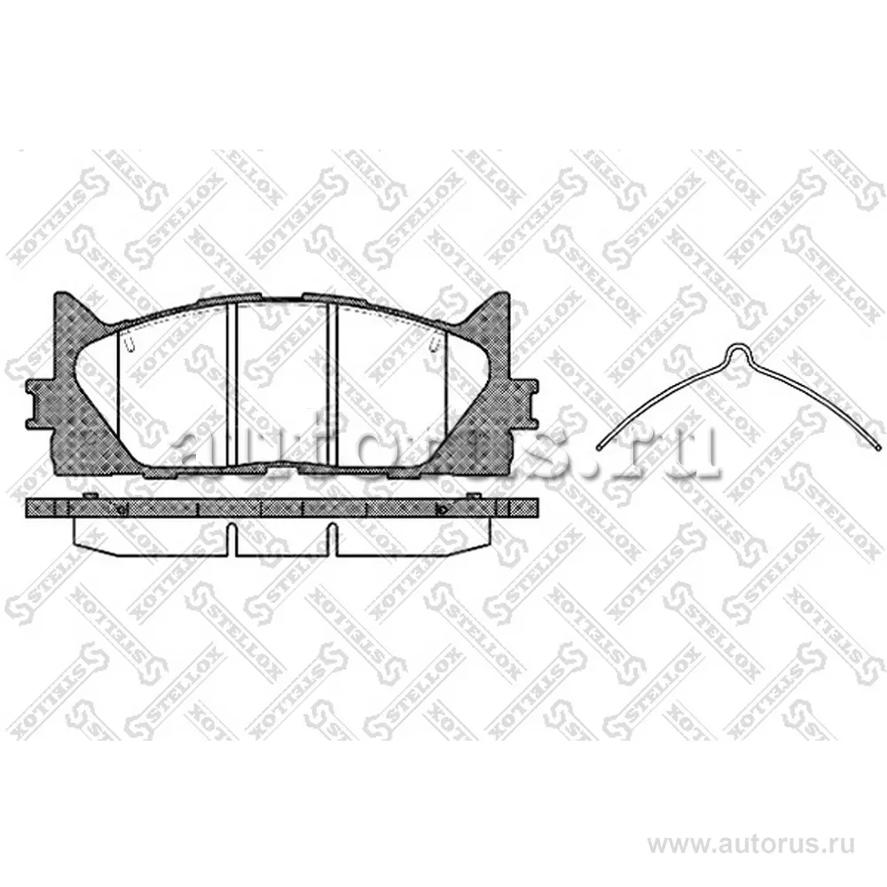 Колодки дисковые п. Toyota Camry ACV 40/45 0 STELLOX 002 007-SX