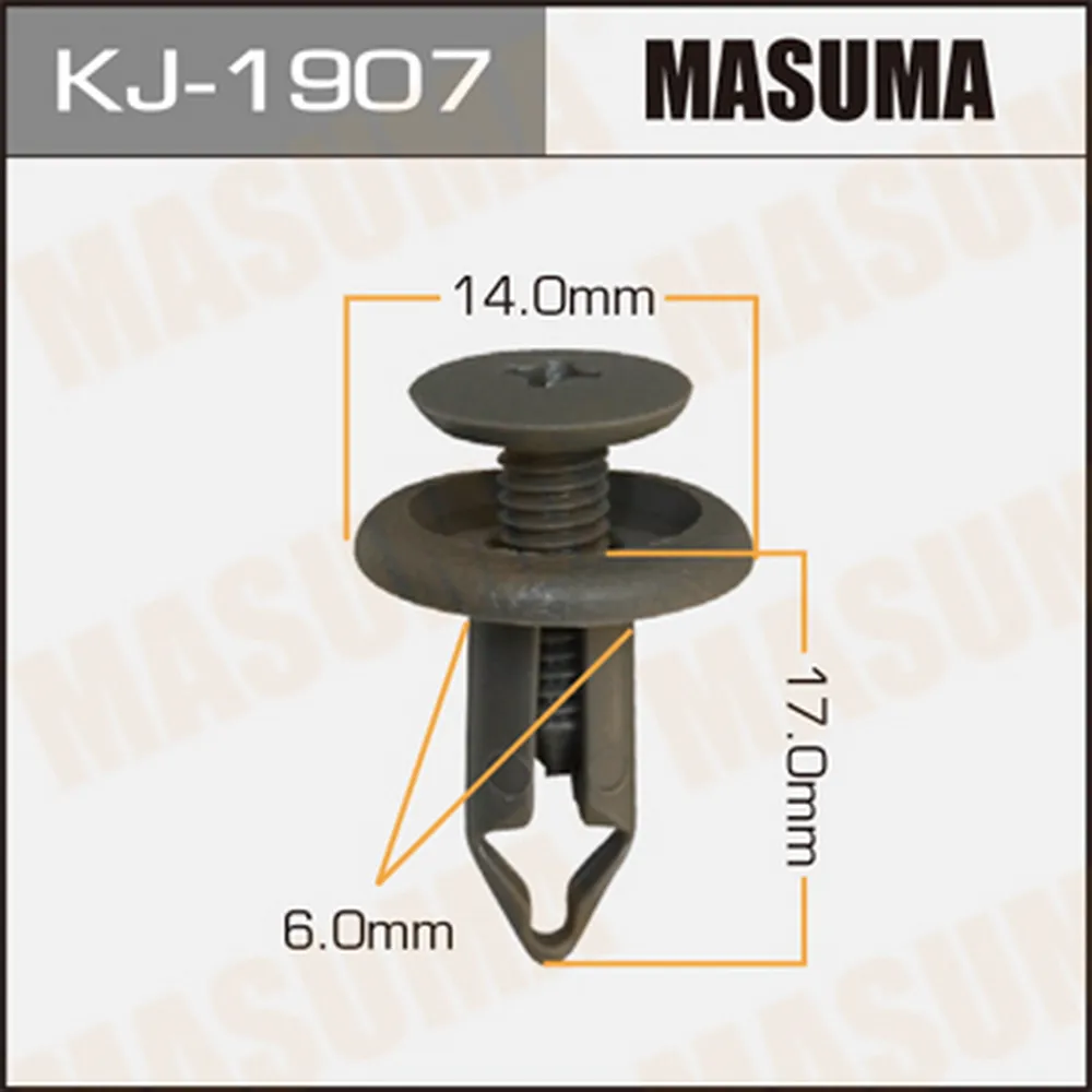 Клипса крепежная 1907-KJ MASUMA KJ1907