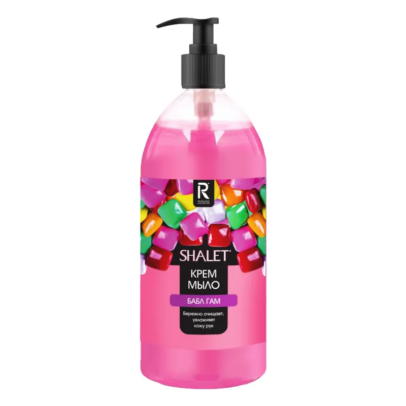 Крем-мыло жидкое SHALET / AURA CLEAN 1л Бабл гам 1450989