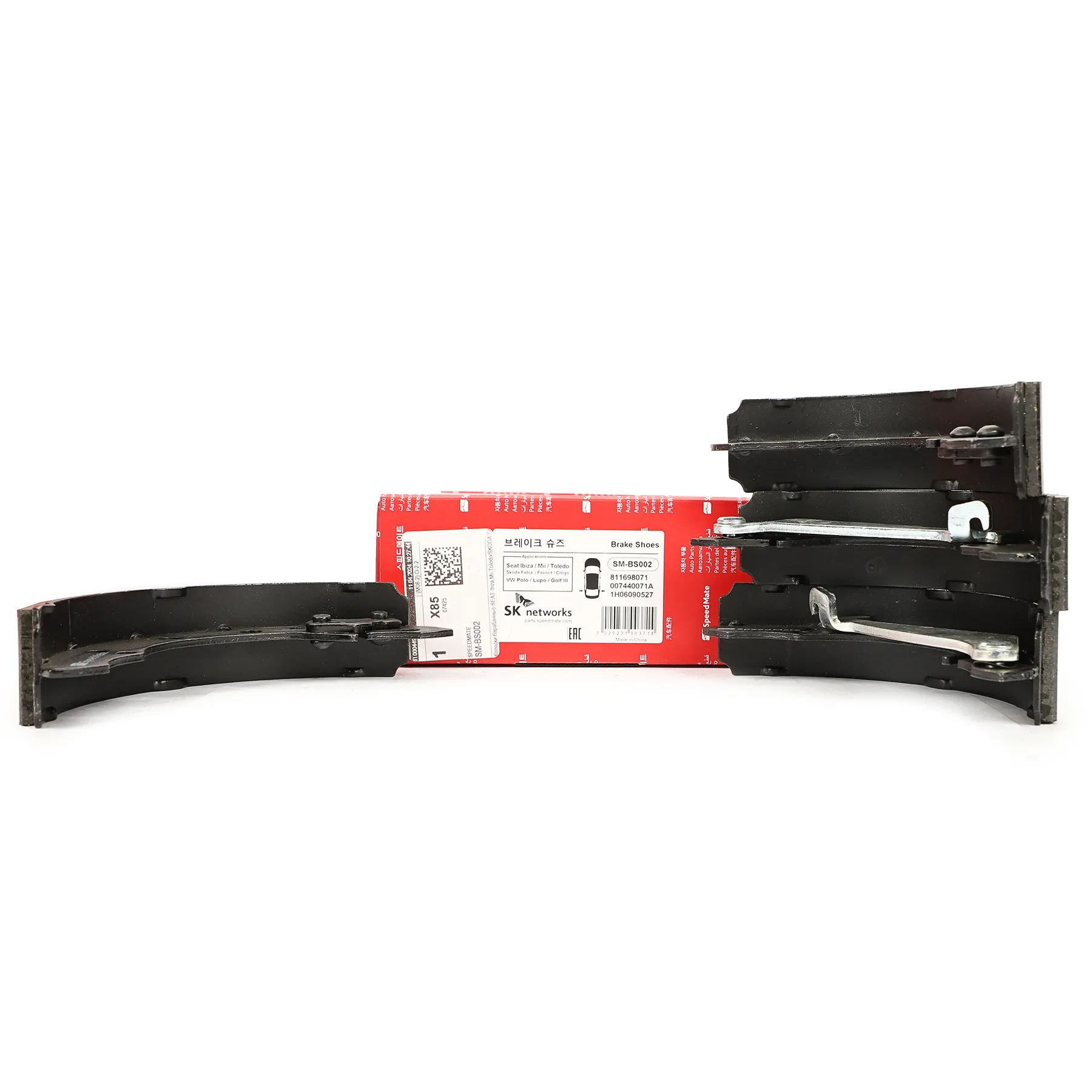 Колодки тормозные барабанные SEAT Ibiza,Mii,Toledo/SKODA Fabia,Favorit,Citigo/VW Polo,Lupo,Golf III SPEEDMATE SM-BS002