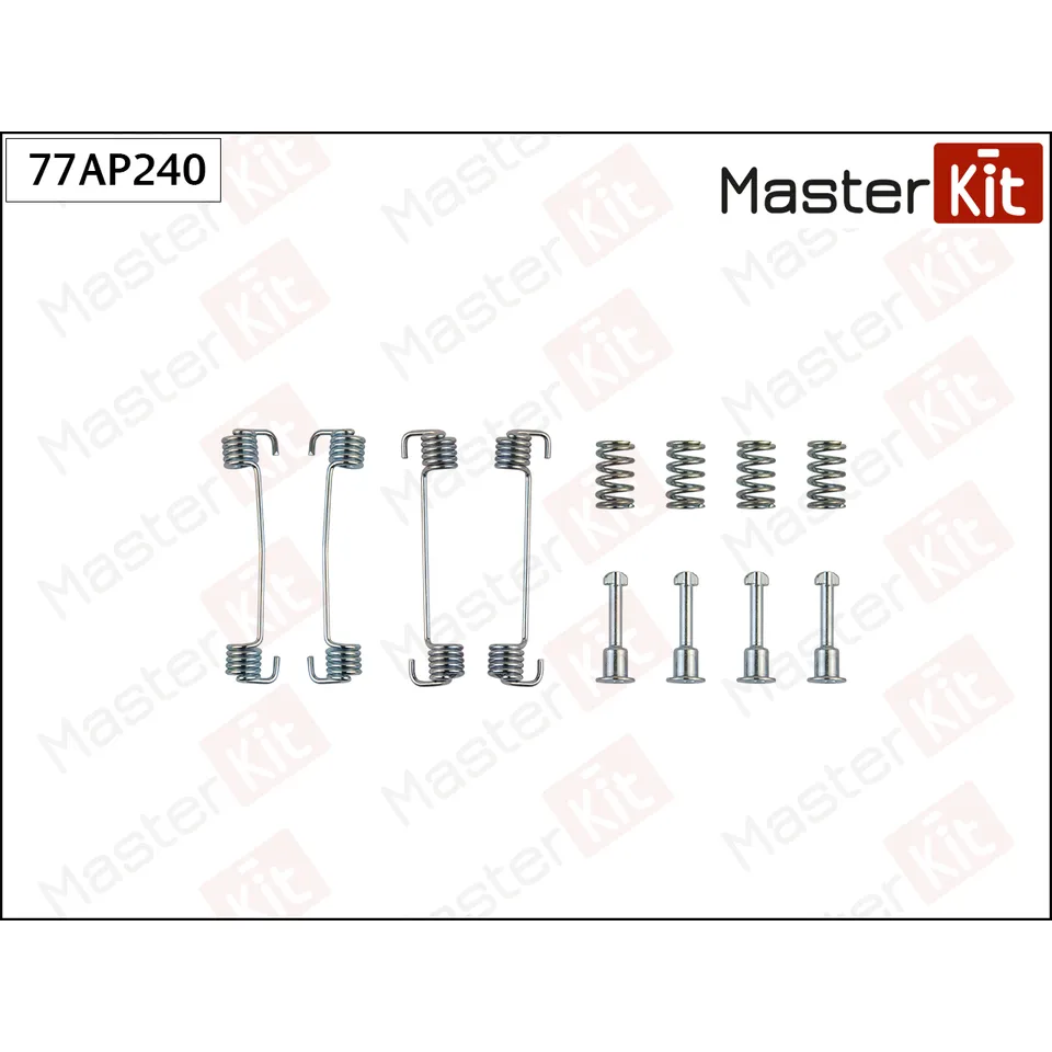 Комплект установочный барабанных колодок BMW 3 (E30) 1982 - 1992 MASTERKIT 77AP240
