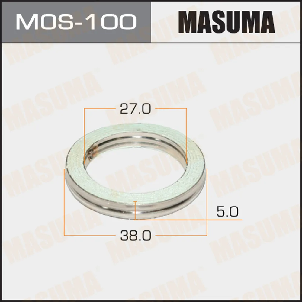 Кольцо глушителя уплотнительное MASUMA MOS100