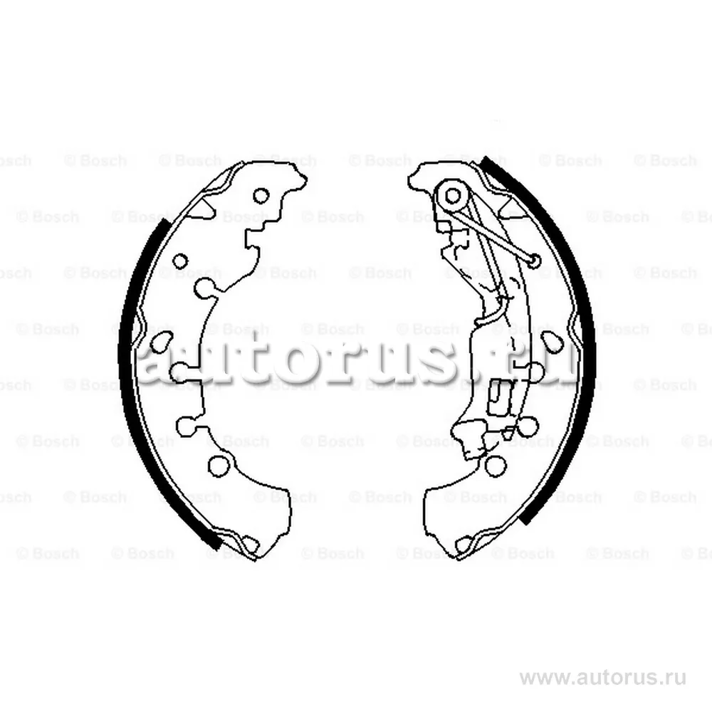 Колодки бараб Fiat PandaPunto 1.2i, Opel Corsa D 1.0 1.4i1.3CDTi 06 BOSCH 0 986 487 702