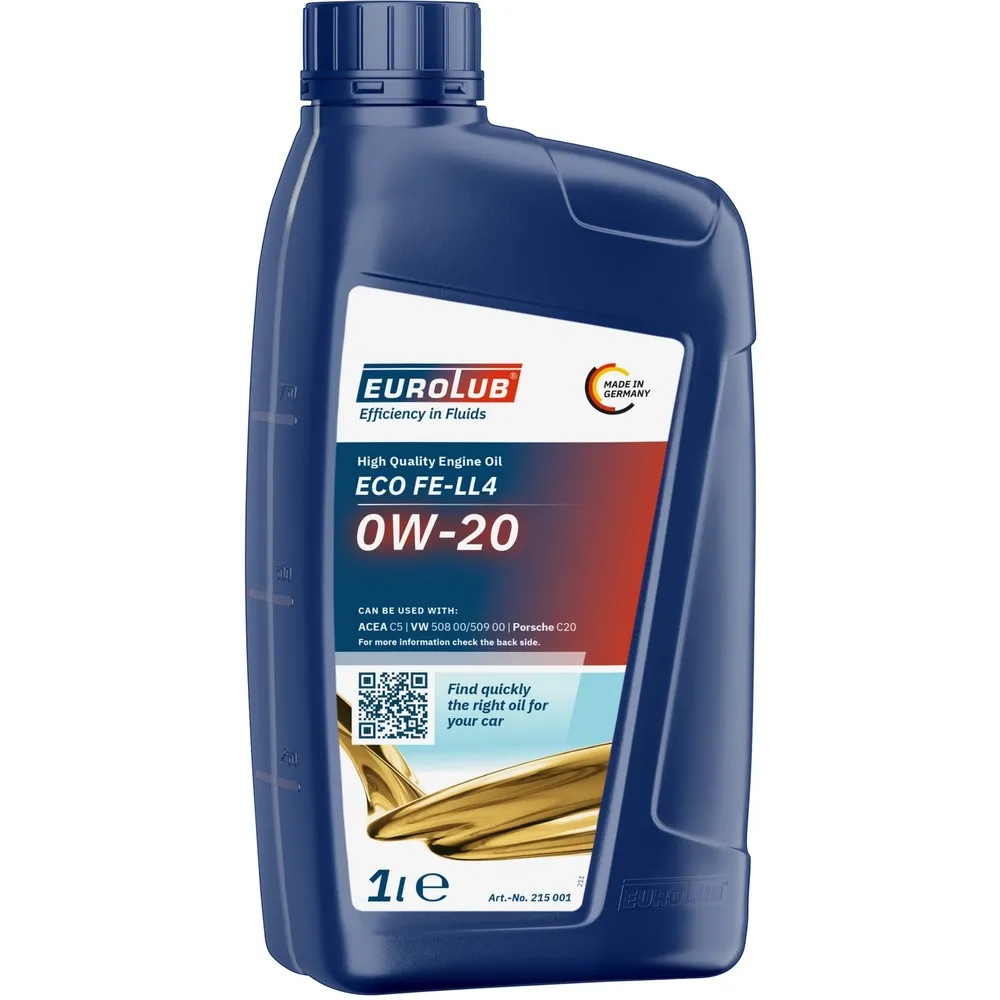 Масло моторное EUROLUB ECO FE-LL4 0W-20 ACEA C5 синт.1л. EUROLUB 215001