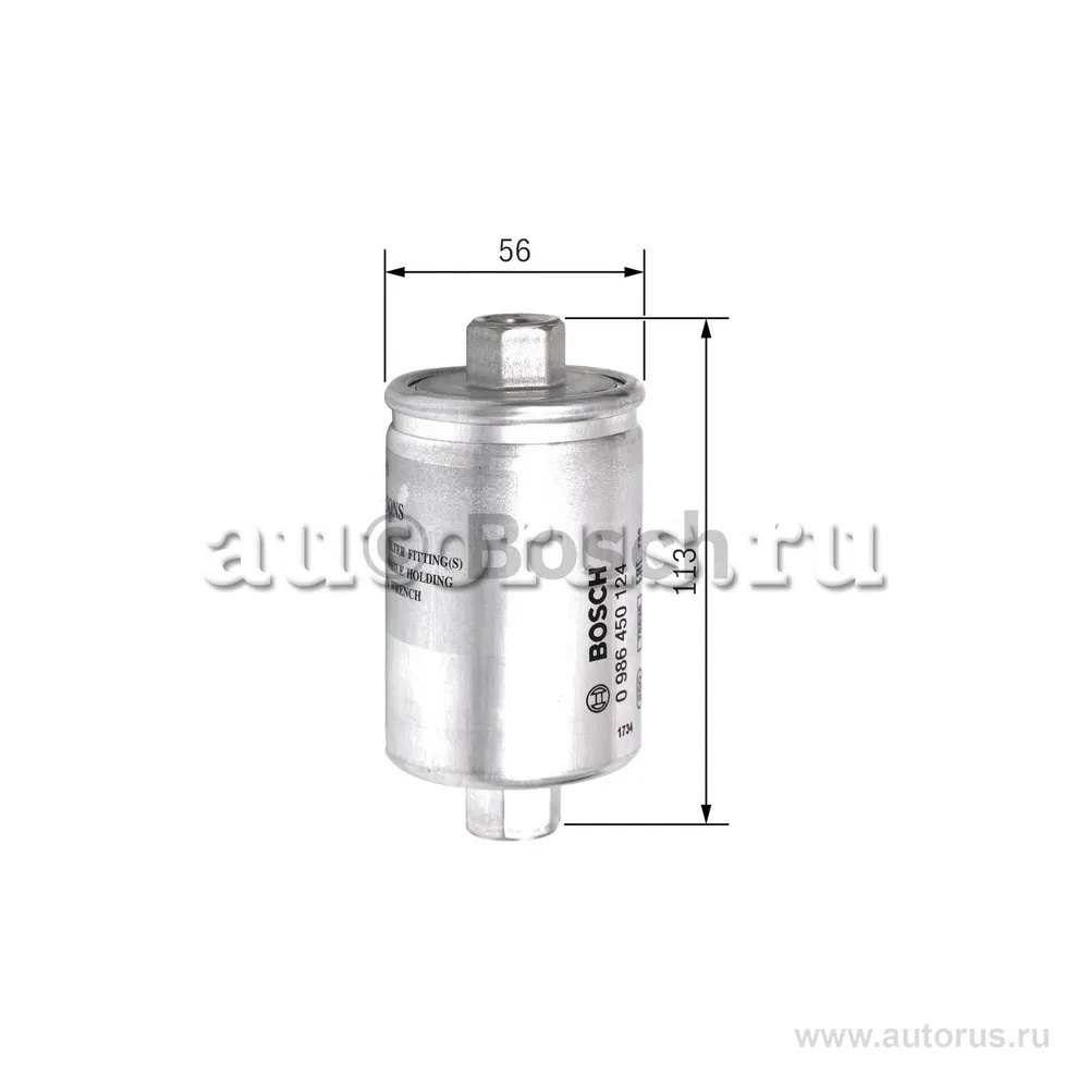 Фильтр топливный ВАЗ 2110 инжектор BOSCH 0 986 450 124