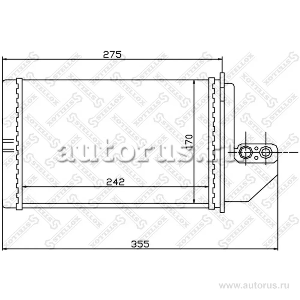 Радиатор печки BMW E36 1.6-3.0 90-99 STELLOX 10-35138-SX