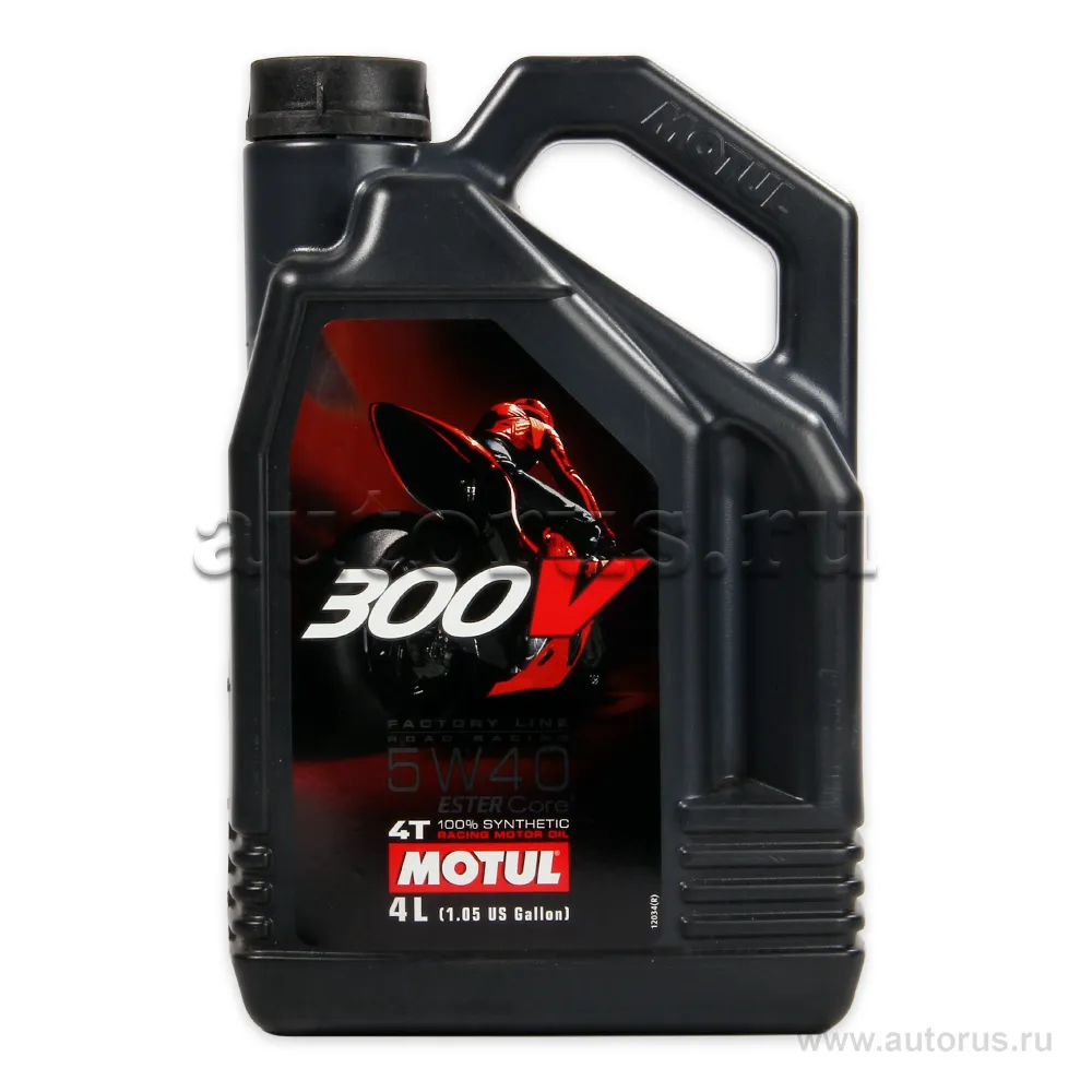 Масло моторное 4T Motul 300V 4T FL ROAD RACING 5W40 4 л 104115