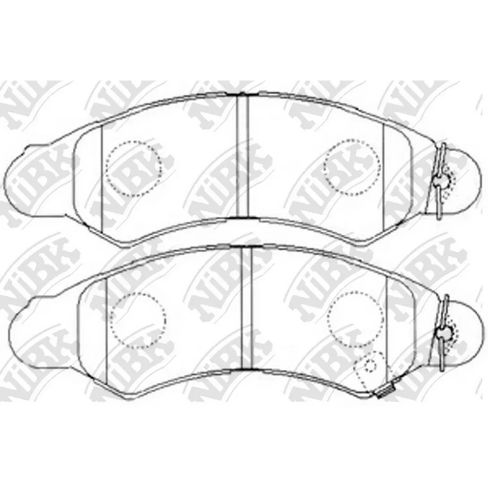 Колодки передние SUZUKI SX4 NIBK PN 7477