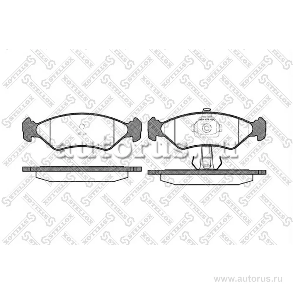 Колодки дисковые п. Ford Fiesta/KA 1.1-1.8D &16V 89>, Mazda 121 1. STELLOX 296 020B-SX