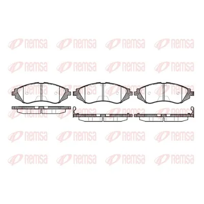 Колодки дисковые п Daewoo  2.0 16V 97 99Nubira 1.6i2.0i16V 97 03 REMSA 0645.02