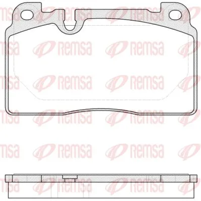 Колодки дисковые передние REMSA 152700