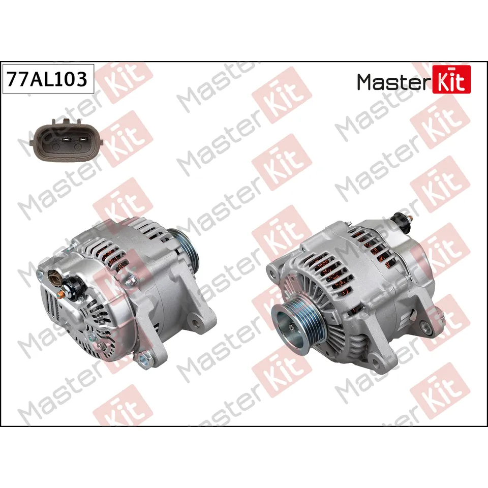 Генератор HYUNDAI SANTA FE 2.7 06-> MASTERKIT 77AL103