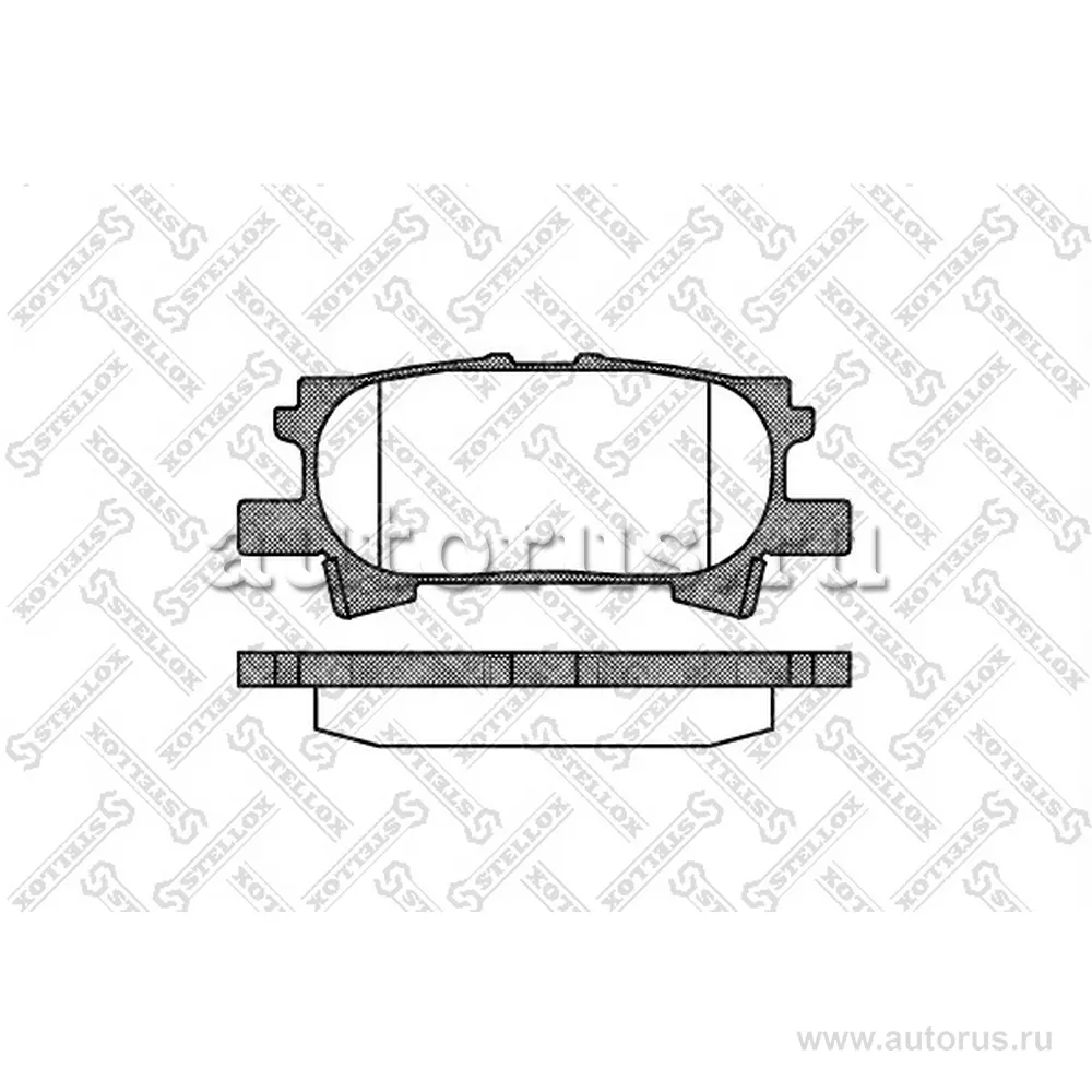 Колодки дисковые з. Lexus R STELLOX 1051 000-SX