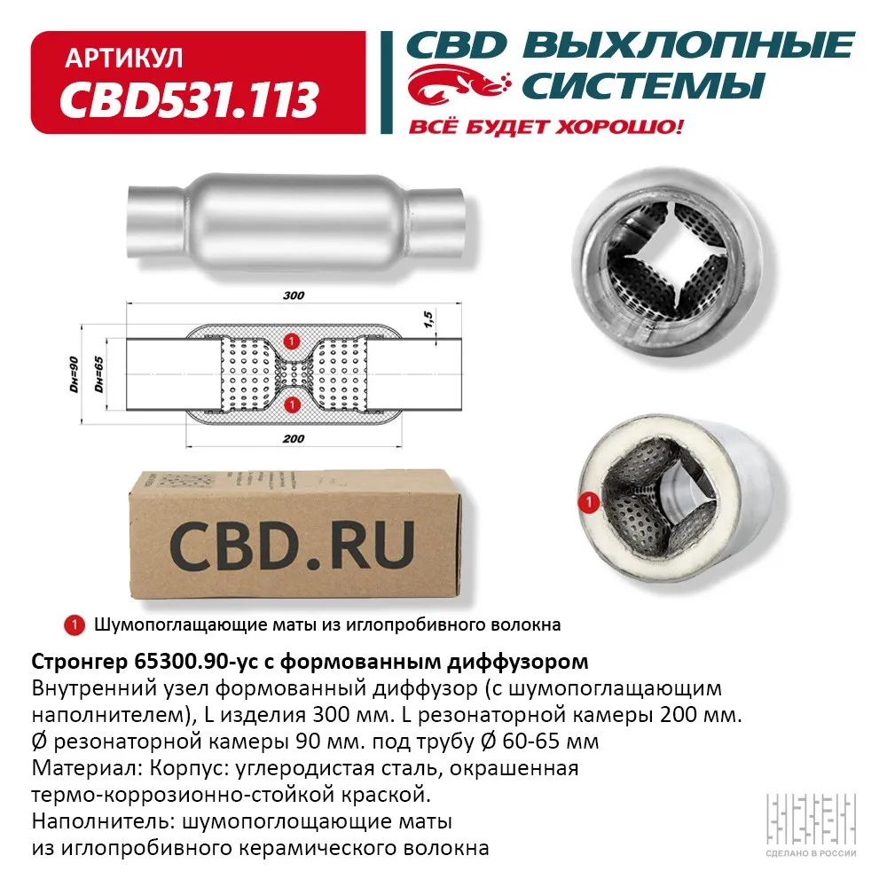 Стронгер 65300.90 с формованным диффузором. CBD531.113