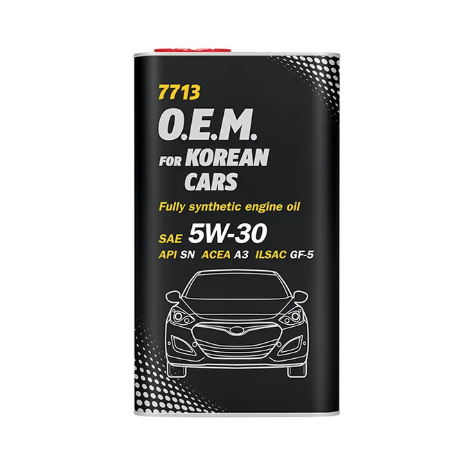 Масло моторное MANNOL 7713 O.E.M. for Korean cars 5W-30 синтетическое 4 л 7030