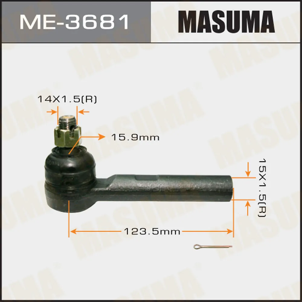 Наконечник рулевой тяги MASUMA KCH14#, LXH4#, RCH4# MASUMA ME3681