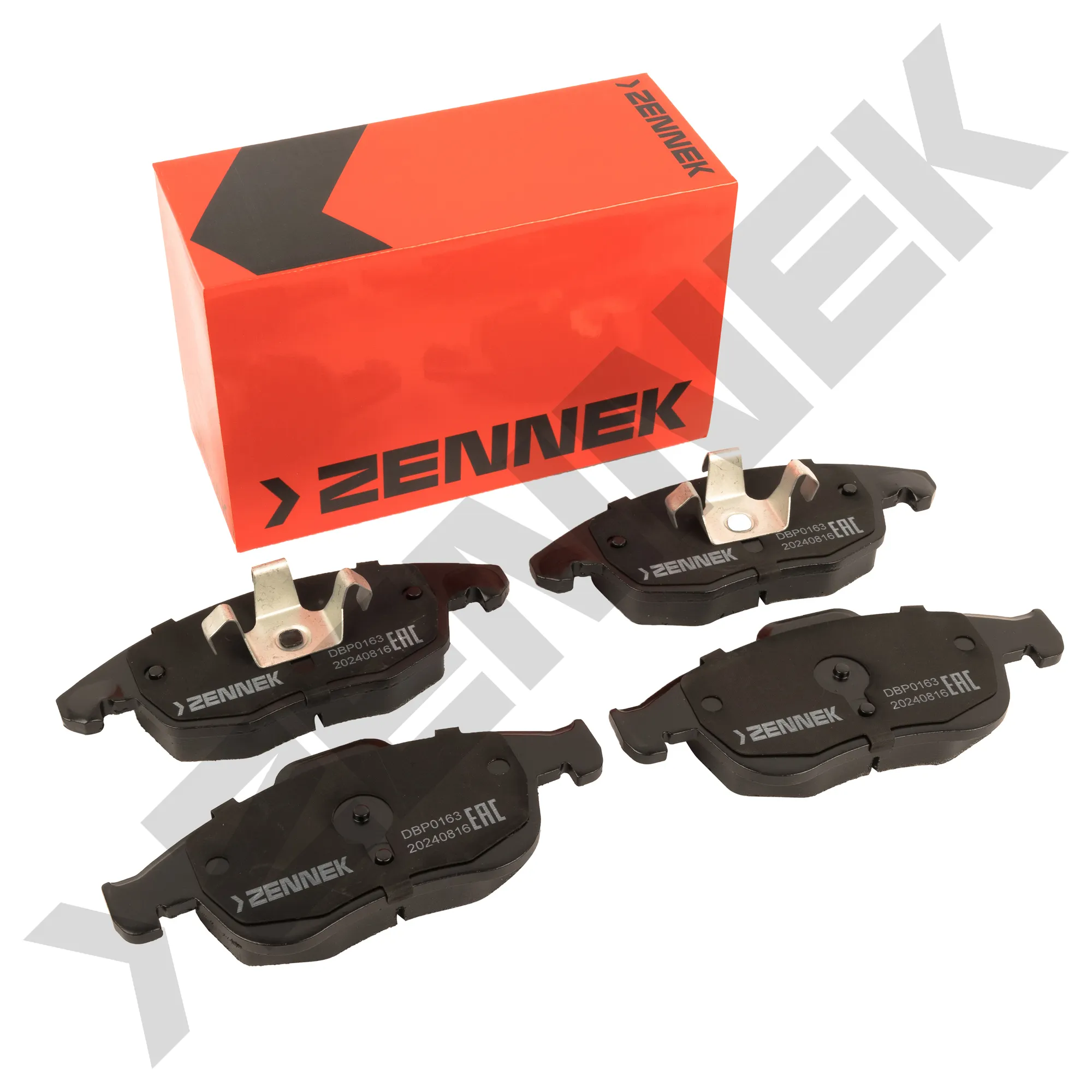 Колодки тормозные дисковые передние CITRON BERLINGO 96-15, BERLINGO 08- ZENNEK DBP0163