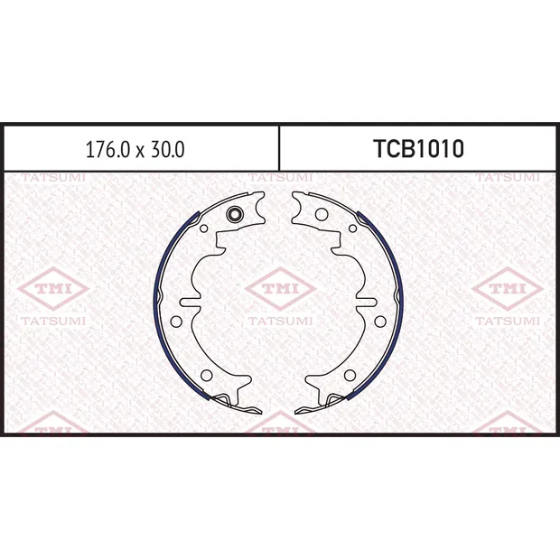 Колодки тормозные барабанные TOYOTA Chaser/Cresta/Crown/Mark II 90-> TATSUMI TCB1010
