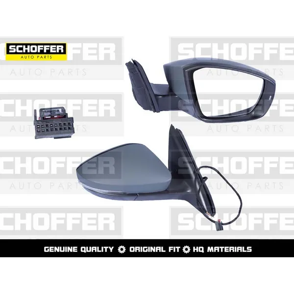 Зеркало правое Skoda Octavia 3 A7 (2013-2020) 6 конт./обогрев/поворот SCHOFFER SHF13046