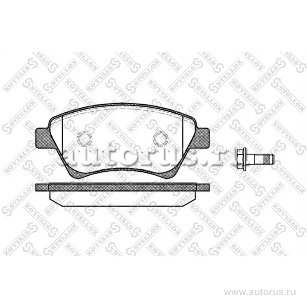 Колодки дисковые п. с антискр. пл. Renault Megane II 1.6-2.0/1.5DC STELLOX 987 000B-SX