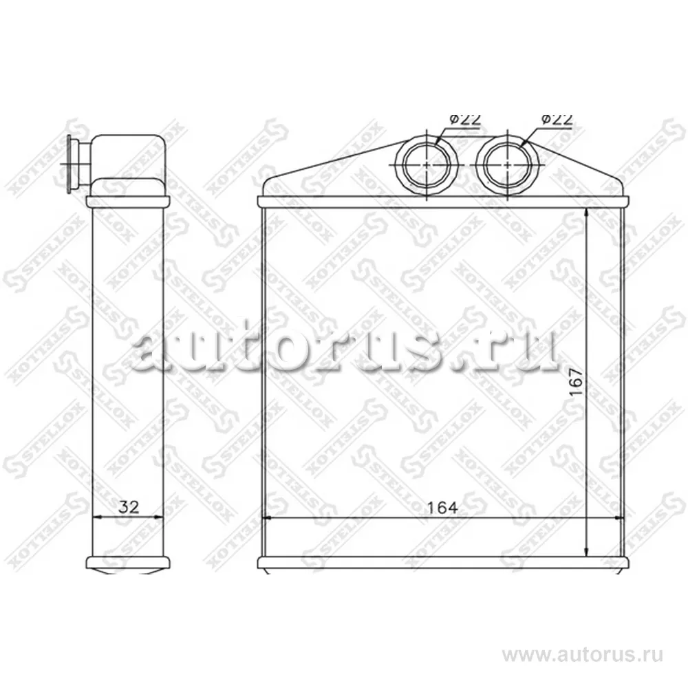 Радиатор печки Opel Corsa/Combo all 00> STELLOX 10-35121-SX