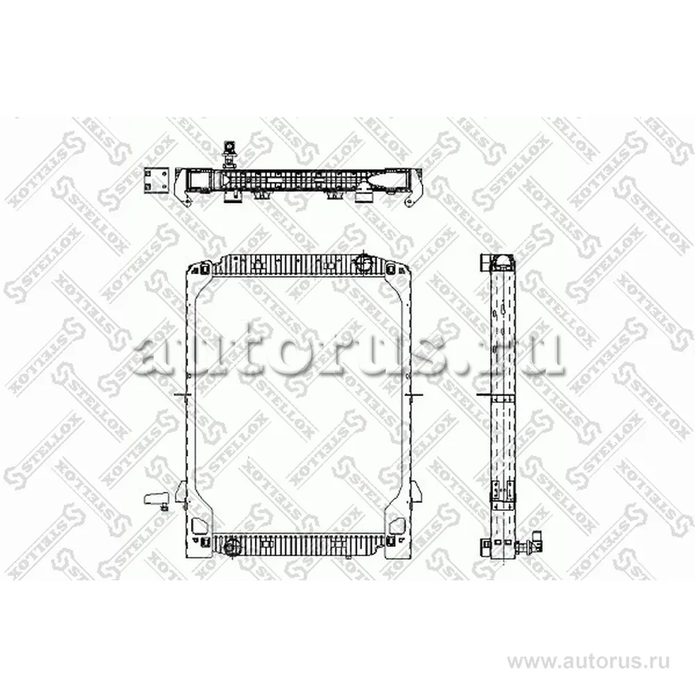 Радиатор системы охлаждения с рамкой 900x748x42 IVECO EuroTech/Eur STELLOX 81-03319-SX