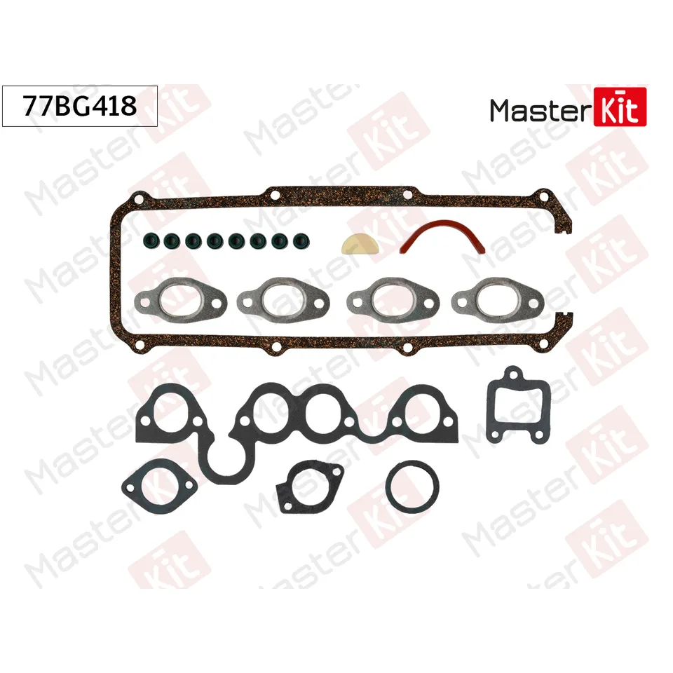 Комплект прокладок ГБЦ Audi 80 (89, 89Q, 8A, B3) JK MASTERKIT 77BG418