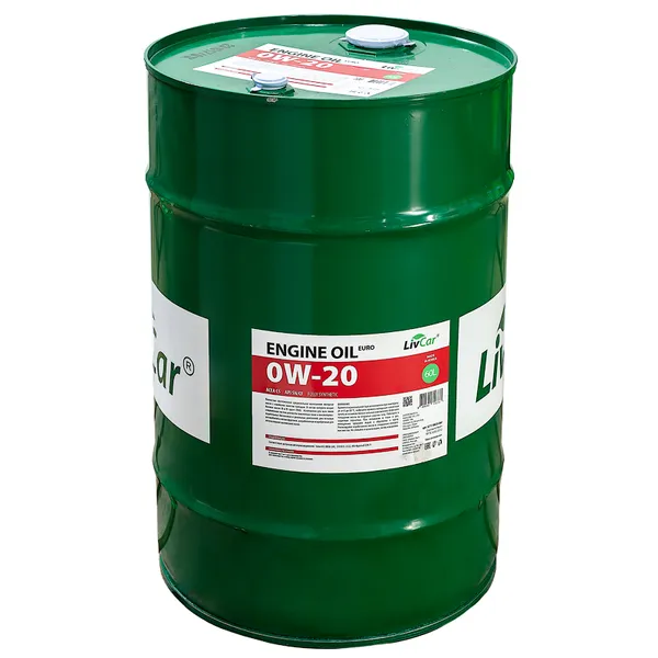 Масло моторное 0W-20 LivCar Engine Oil EURO 0W-20 ACEA C5 API SN/CF (60л) LIVCAR LC7110020-060