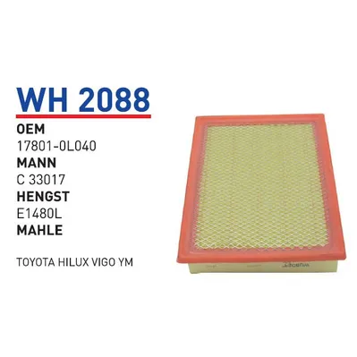 Фильтр воздушный TOYOTA HiLux 15->/Innova 15-> WUNDER FILTER WH2088