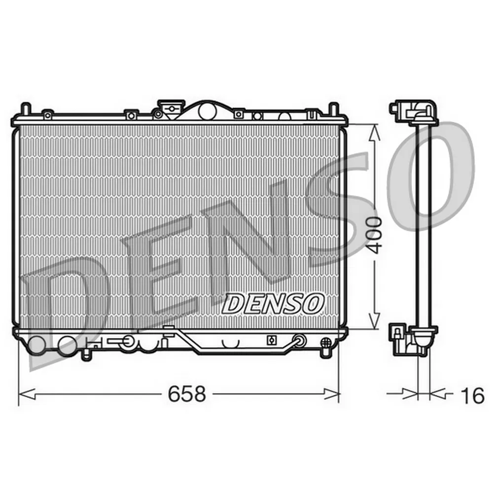 Радиатор системы охлаждения MITSUBISHI CARISMA 1.8I 16V DENSO DRM45011