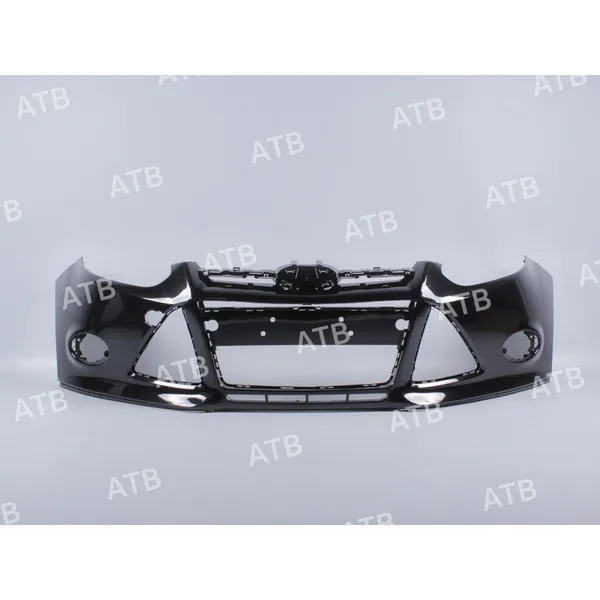 Бампер Ford Focus 3 2011-2015 передний под ПТФ Черный (Panther Black) T ATB 1AFF3T011FPB