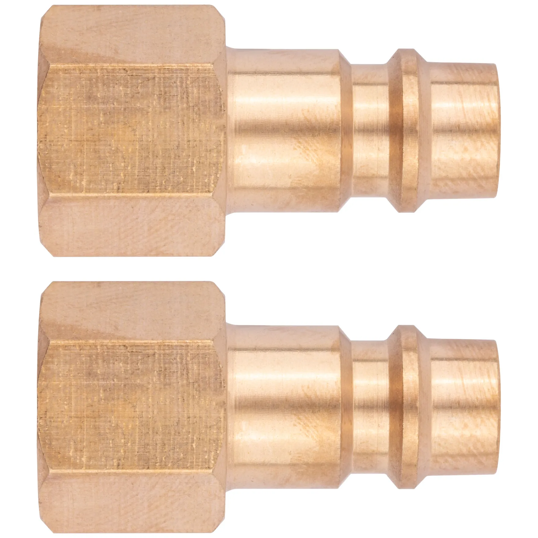 Адаптеры универсальные с внутренней резьбой 1/4", латунь, 2 шт. FIT 81124